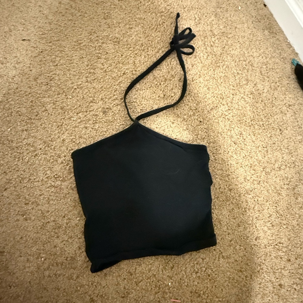 Hollister Black Halter Tank Top